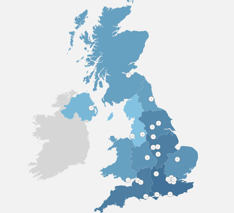 Glass Roof Designs Around the UK: An Interactive Map