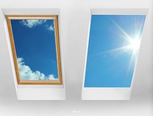 Comparison on luxlite and regular skylight window